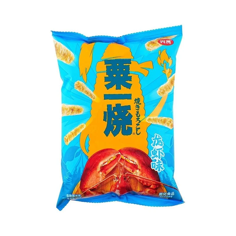 [Self-operated] China Four Seas Crispy Corn Chips (Lobster Flavor) 80g Puffed Food Potato Chips Shrimp Sticks Rice Crackers Snacks
