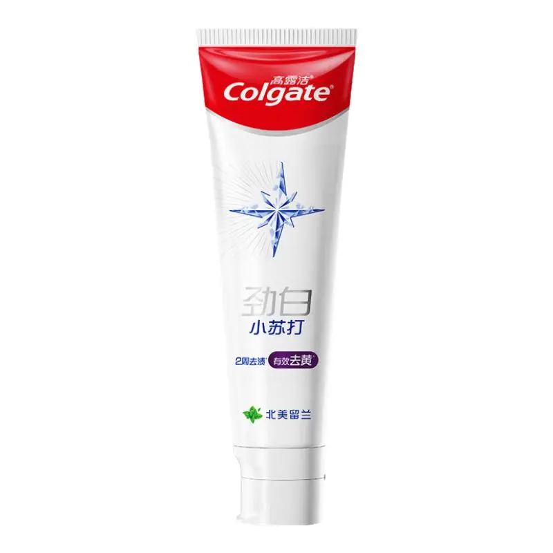 [Self-operated] Colgate Whitening Baking Soda Toothpaste (North American Spearmint Flavor) 120g (China) - Freshens breath, removes stains effectively in 2 weeks, improves yellowing of teeth caused by coffee, tea, and tobacco stains.