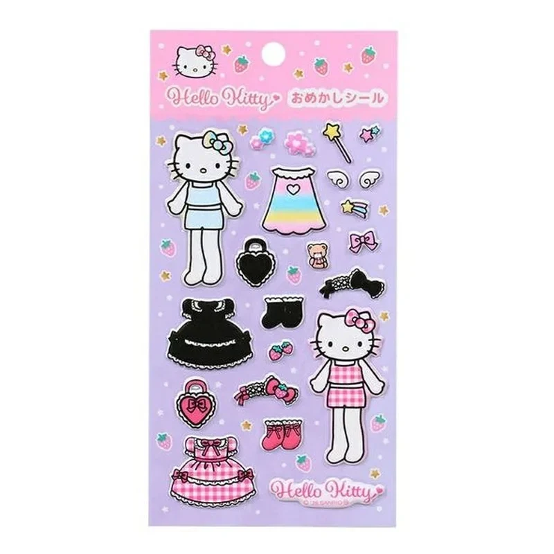 [Self-operated] Sanrio & NIC Collaboration Blind Box Dress-up Stickers, Hello Kitty Style, Purple Dreamy Cartoon Stickers