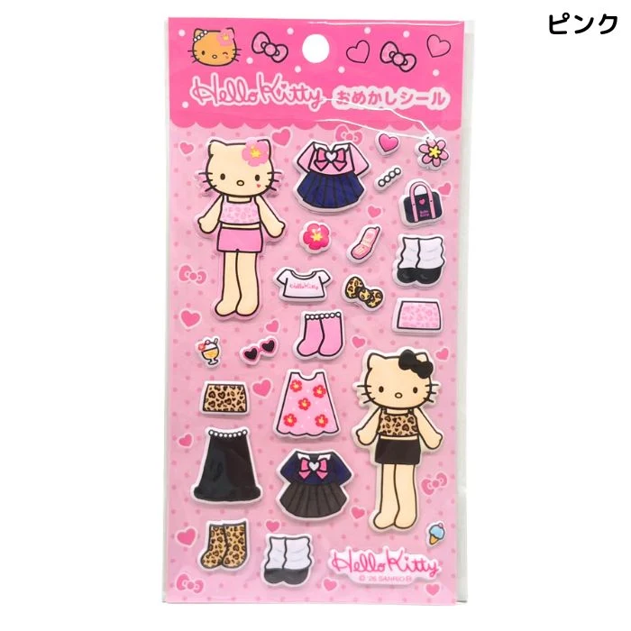 [Self-operated] Sanrio & NIC Collaboration Blind Box Dress-up Stickers, Hello Kitty Pink Cartoon Stickers
