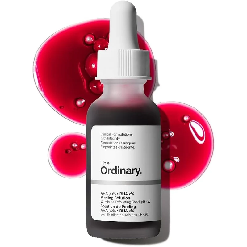 [Self-operated] The Ordinary Canada 30% AHA + 2% Salicylic Acid Skin Renewal Serum 30ml Removes dead skin cells, improves rough skin, reduces keratosis pilaris, unclogs blackheads, whiteheads, closed comedones, and refines pores.