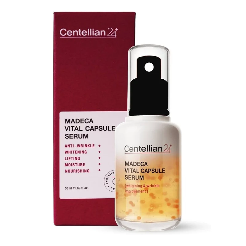 [Self-operated] Centellian24 Madagascar Vitality Capsule Essence (50ml) from Korea. Repairing, anti-aging, dual-effect capsule essence. Anti-wrinkle, reduces fine lines, brightens, whitens, firms, lifts, hydrates, moisturizes, and deeply nourishes.