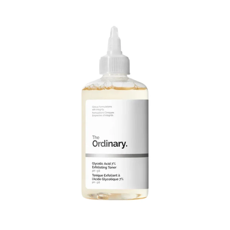 [Self-operated] The Ordinary Canada 7% Glycolic Acid Toner 240ml: Gentle on the surface, exfoliates, brightens, evens skin tone, refines skin texture, and aids in skin absorption.