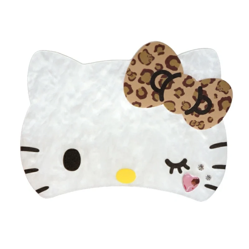 [Self-operated] Large Sanrio Shark Hair Clip, Leopard Print, Hello Kitty - 1-Pack - Large Hair Clip for Back of Head