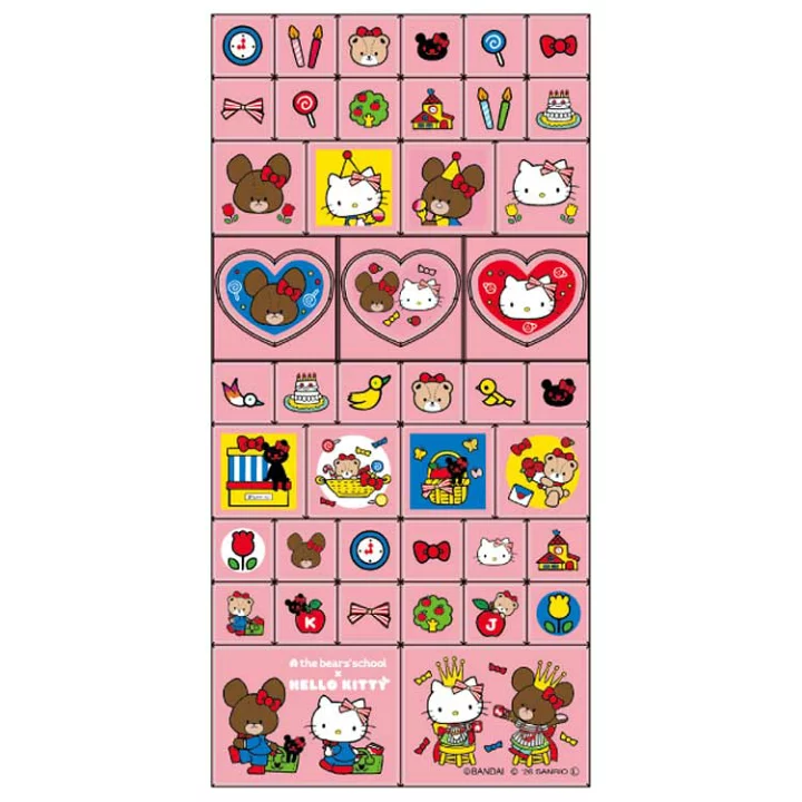 [Self-operated] Sanrio Hello Kitty Little Bear's School Collaboration Stickers, Red Theme Cartoon Stickers