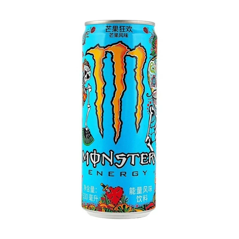 [Self-operated] Coca-Cola Monster Energy Flavored Soda, Mango Flavor, 330ml, Sports Vitamin Drink