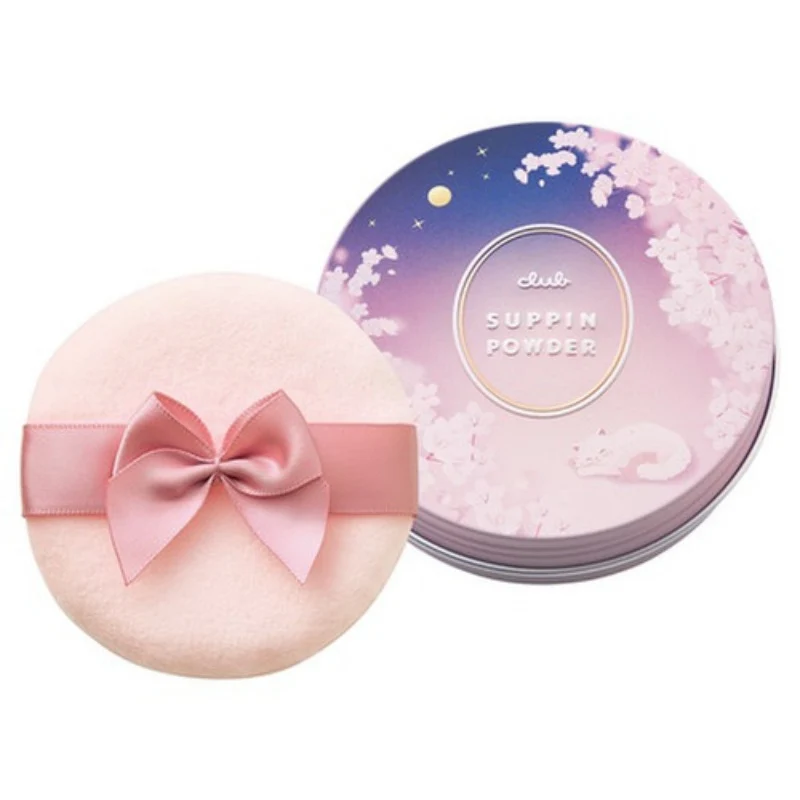 [Self-operated] Japan Club Post-Bath Makeup Powder, 26 Limited Edition Cherry Blossom Scent, 26g. Skincare Powder, Night Powder, Moisturizing Powder, Setting Powder, Oil Control, Long-Lasting Makeup.