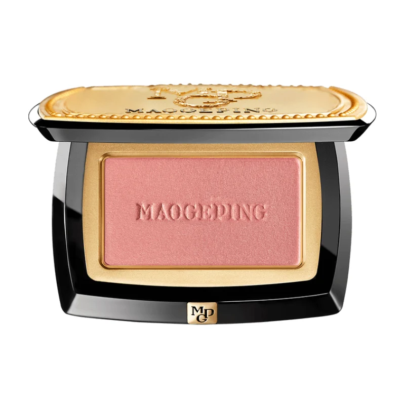 [Self-operated] MAOGEPING MGP Soft Gauze Blush #801 Light White Peach 3.5g Natural Matte Baby Powder Under-Eye Setting Powder