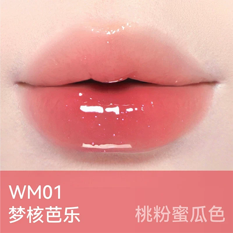 [Self-operated] AZTK Pure Light Lasting Color Lip Gloss #WM01 Dream Guava 1.9g Solid Lip Gloss Mirror Lipstick Moisturizing Jelly Feel Not Easy to Transfer