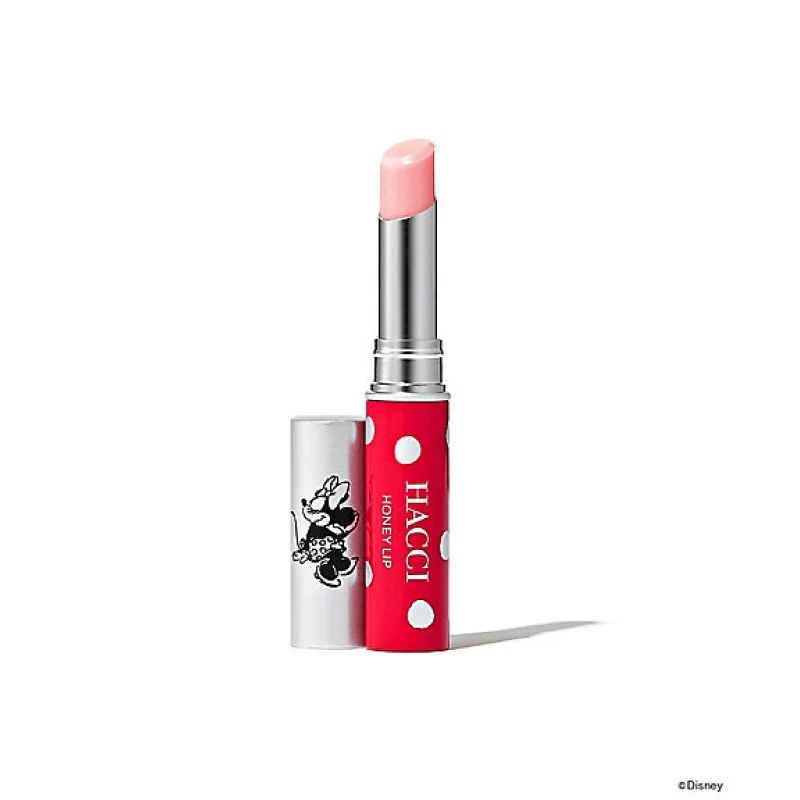 [Self-operated] Japan HACCI Disney Minnie Limited Edition Honey Moisturizing Lip Balm 3g, Moisturizing, Nourishing, Reduces Lip Lines, Lip Care