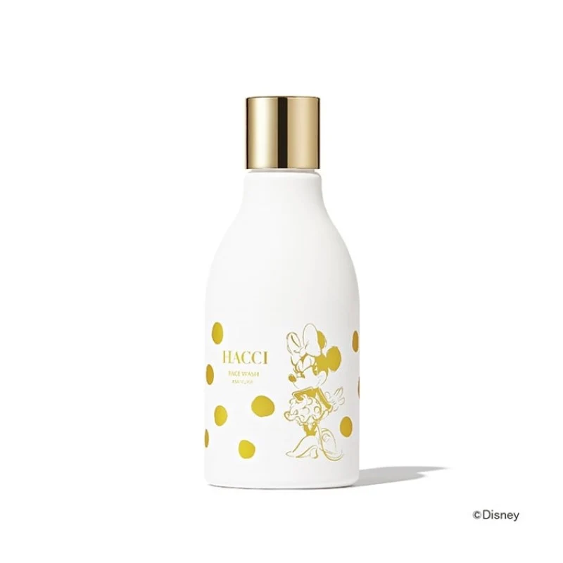 [Self-operated] Japan HACCI 2026 Summer Disney Minnie Limited Edition Honey Cleansing Milk 150g - Rich foam, leaves skin feeling soft and supple after washing, gentle formula.