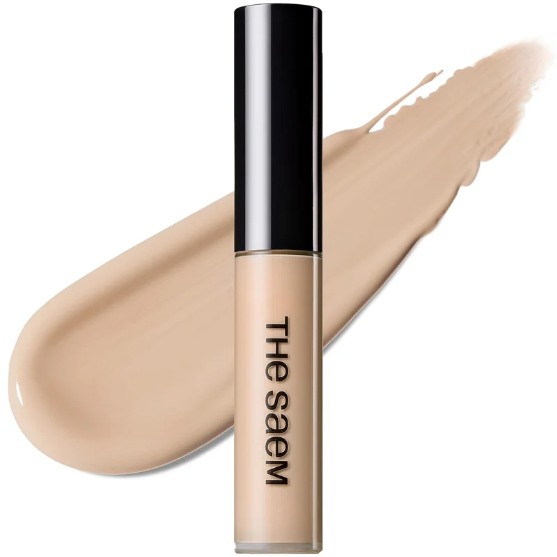 [Self-operated] The Saem Silky Concealer #1.5 Natural Beige 6.5g (Korea) - Conceals blemishes, freckles, dark circles, acne scars, and evens out skin tone.