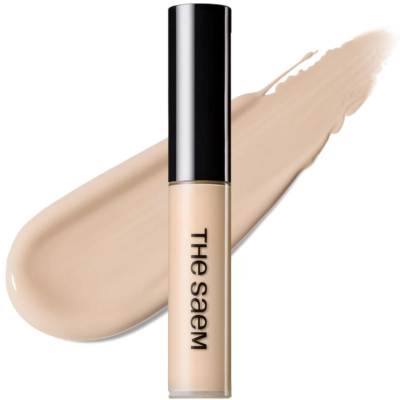 [Self-operated] The Saem Silky Concealer #1.25 Light Beige 6.5g (Korea) - Conceals blemishes, freckles, dark circles, acne scars, and evens out skin tone.