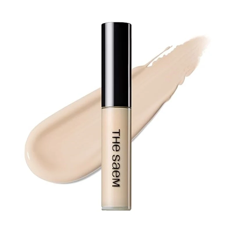 [Self-operated] The Saem Silky Concealer #01 Clear Beige 6.5g (Korea) - Conceals blemishes, freckles, dark circles, acne scars, and evens out skin tone.
