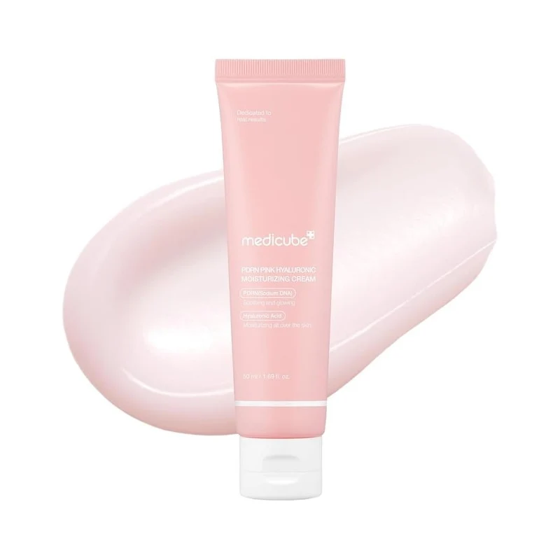 [Self-operated] MEDICUBE Korean 99% High Purity PDRN Peptide Pinkish Repair Cream 99% High Purity Niacinamide 50ml Brightens and evens out skin tone, improves blemishes, dullness, fades dark spots, soothes and calms redness, suitable for sensitive skin
