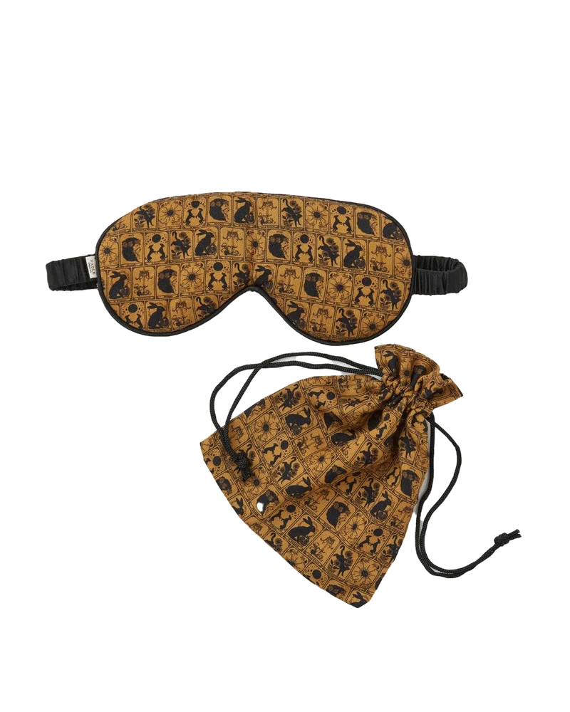 Jessica Roux Tarot Tales Celestial Sleep Mask - Bronze Gold