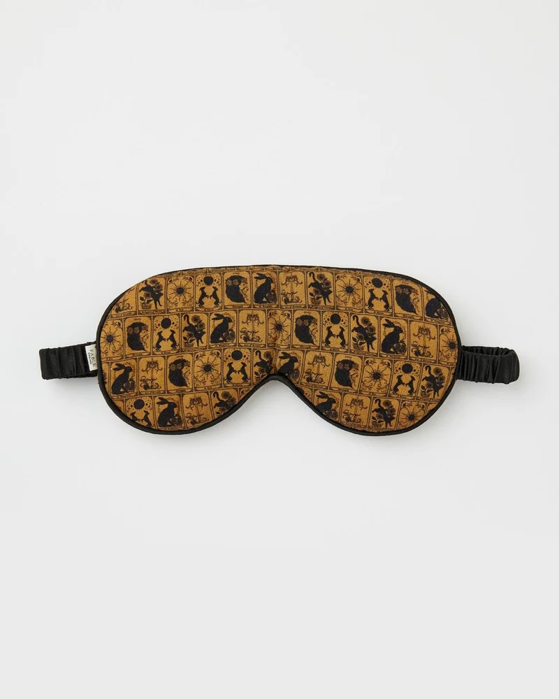 Jessica Roux Tarot Tales Celestial Sleep Mask - Bronze Gold