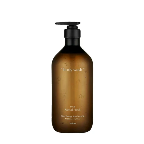 [Self-operated] HETRAS Korean Aromatic Shower Gel No. 20 Santal Fresh 1013ml Extra Large Capacity Cleanses, Moisturizes, and Leaves a Long-Lasting Fragrance