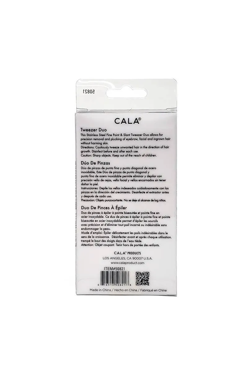 [Self-operated] CALA Mint Green Soft Precision Tweezers 2-Piece Set