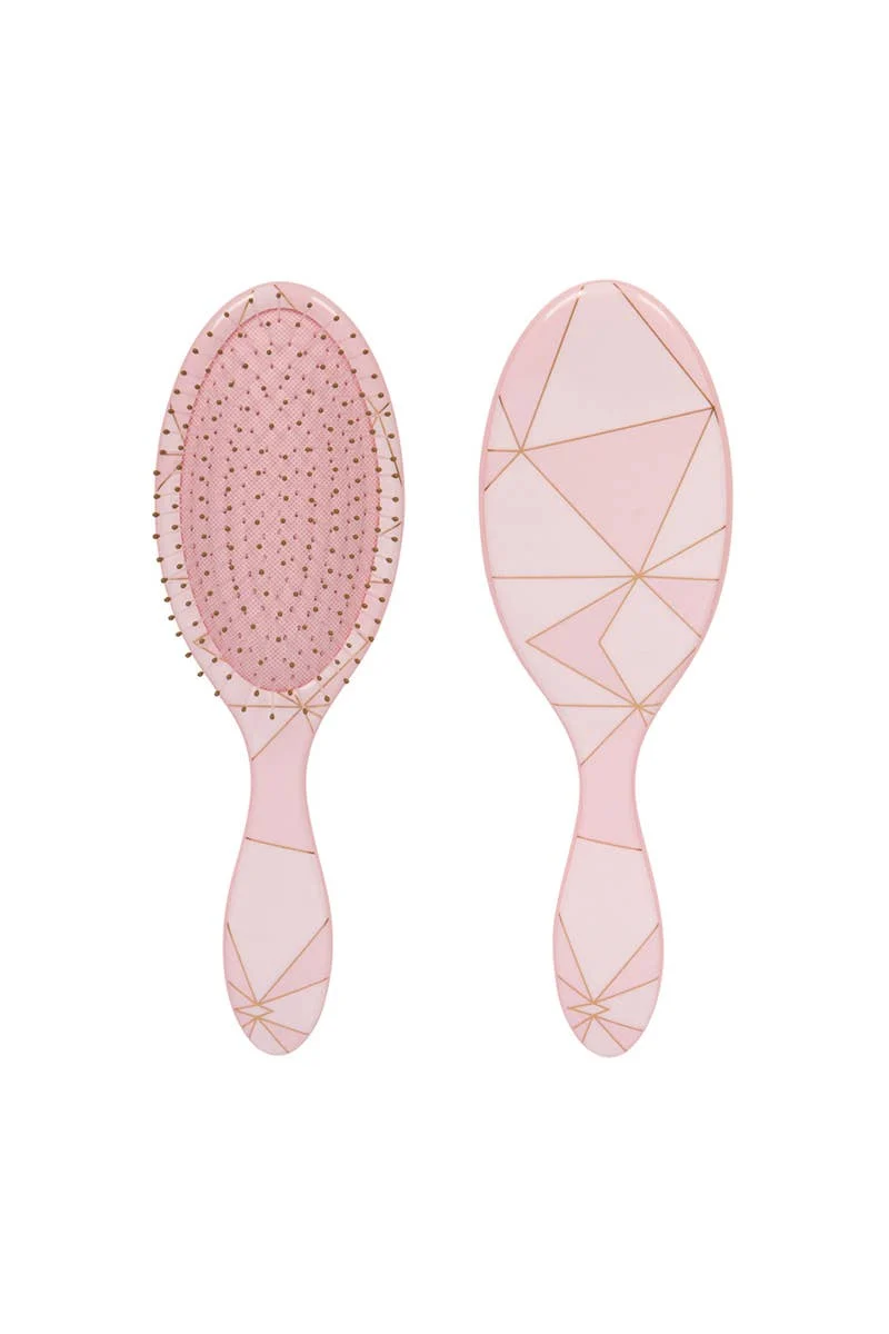 [Self-operated] CALA Pink Geometric Pattern Wet & Dry Hair Comb