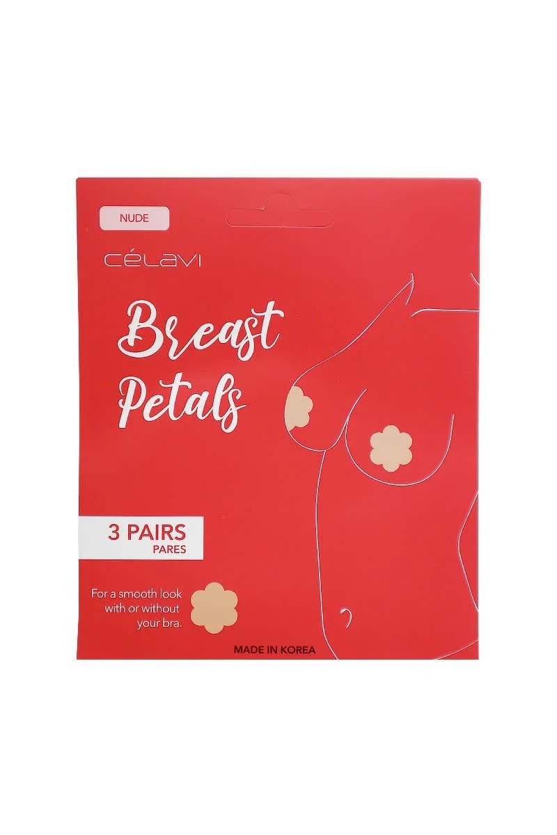 [Self-operated] Celavi Nude Petal Nipple Covers, Invisible Breast Covers, 3-Pack