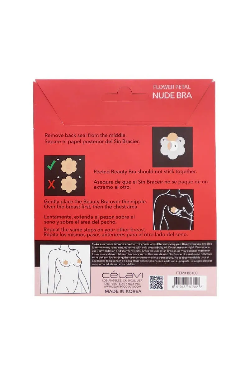 [Self-operated] Celavi Nude Petal Nipple Covers, Invisible Breast Covers, 3-Pack
