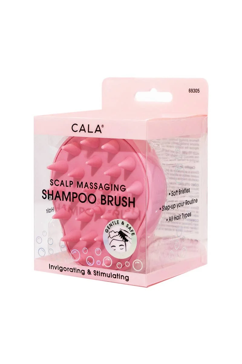 [Self-operated] CALA Pink Silicone Scalp Massage Shampoo Brush