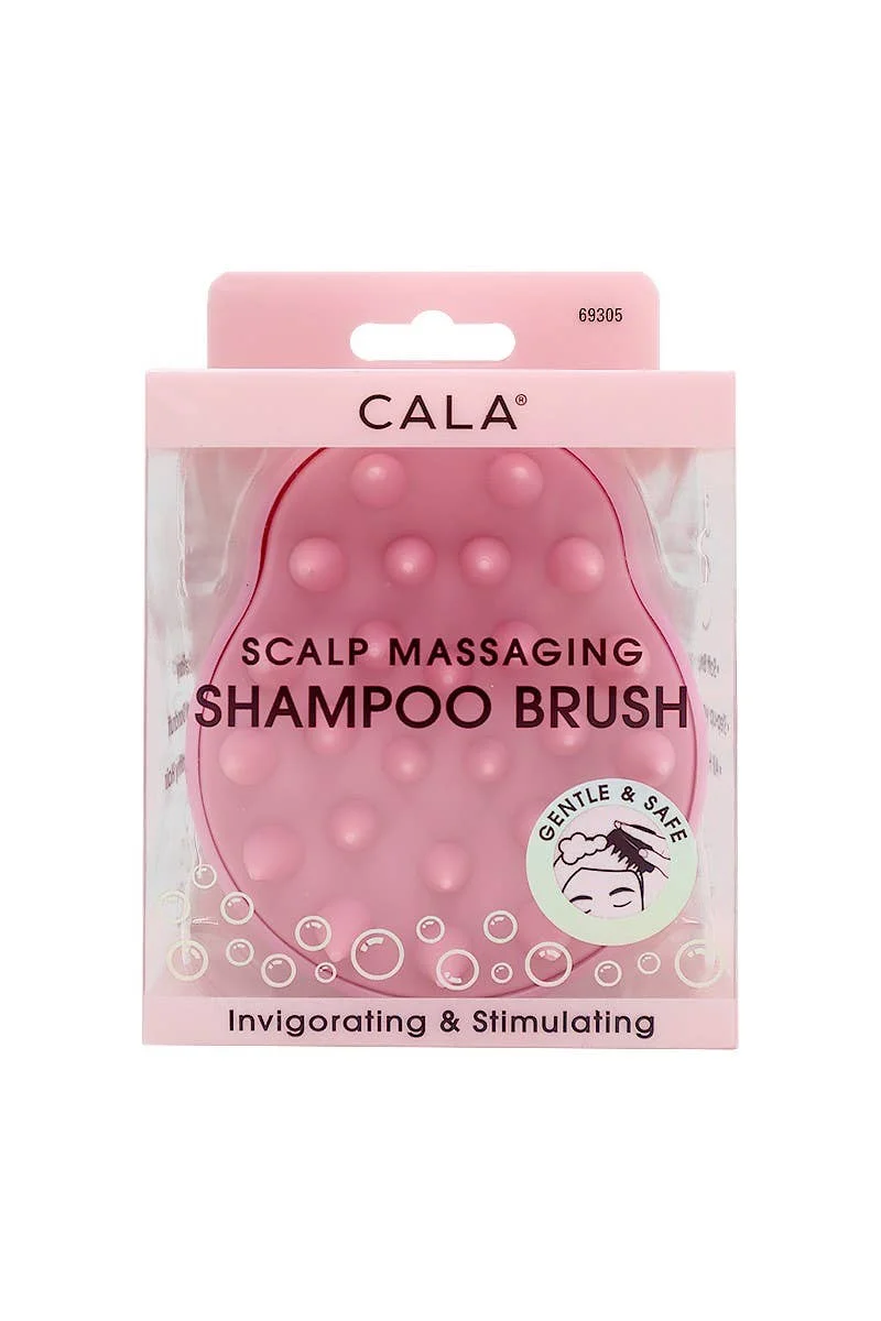 [Self-operated] CALA Pink Silicone Scalp Massage Shampoo Brush