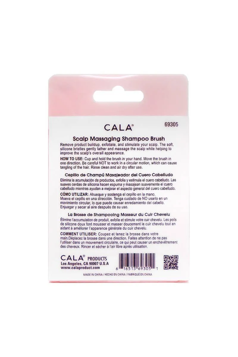 [Self-operated] CALA Pink Silicone Scalp Massage Shampoo Brush