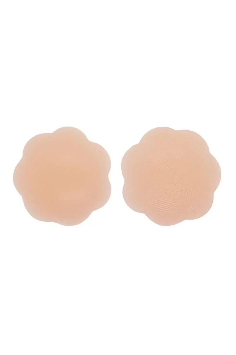 [Self-operated] Fullness Nude Lace Breast Lifting Tape + Silicone Nipple Covers Set