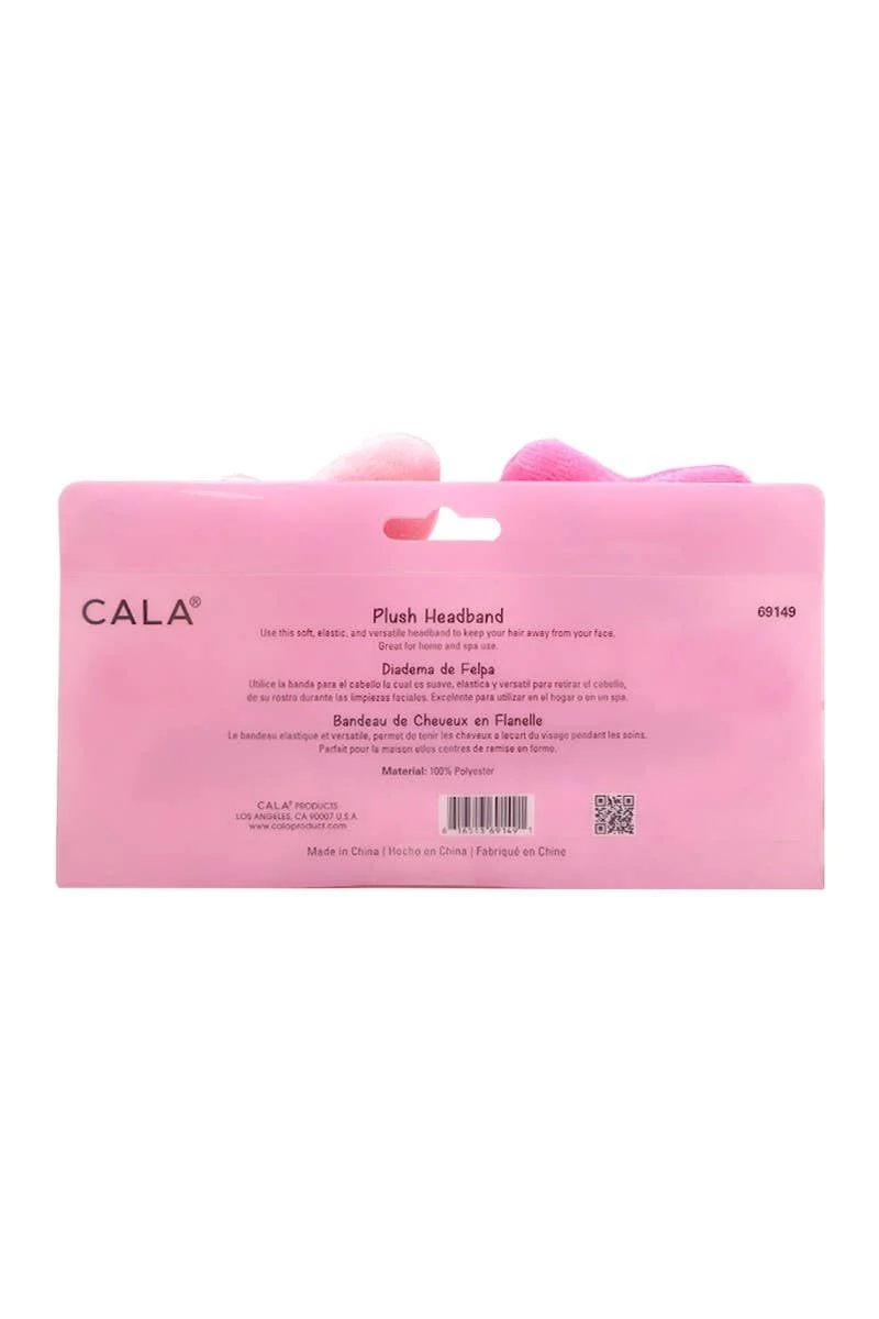 [Self-operated] CALA Pink Heart Plush Face Wash Headband Elastic Hair Tie