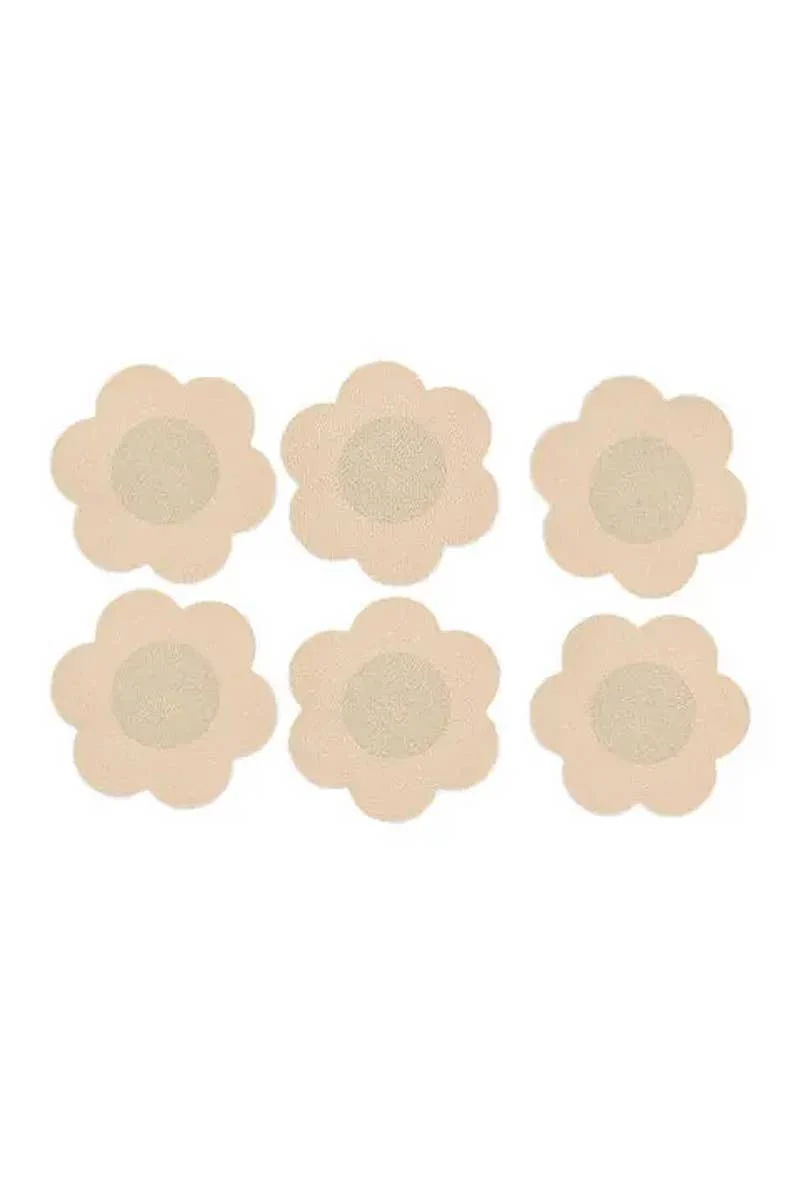 [Self-operated] Fullness Nude Petal-Shaped Nipple Covers, Invisible Breast Covers, 3-Pack