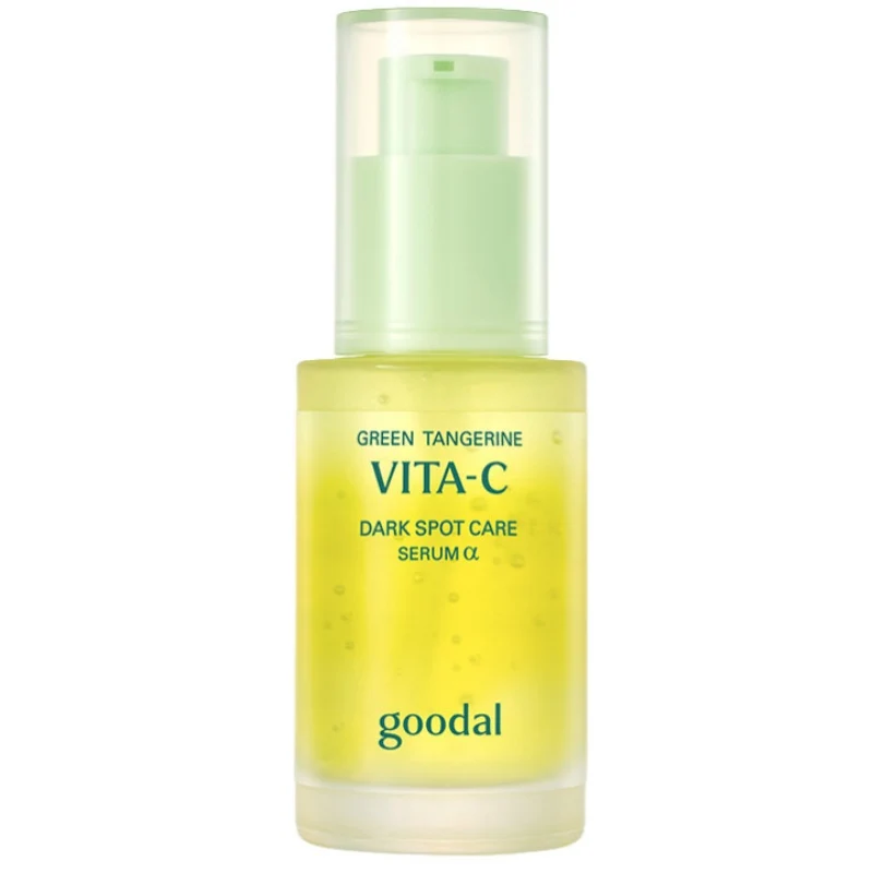 [Self-operated] GOODAL Korean Green Tangerine Vitamin C Dark Spot Essence α 40ml - Brightens and evens skin tone, fades yellowing, reduces acne scars and blemishes, and gently repairs.