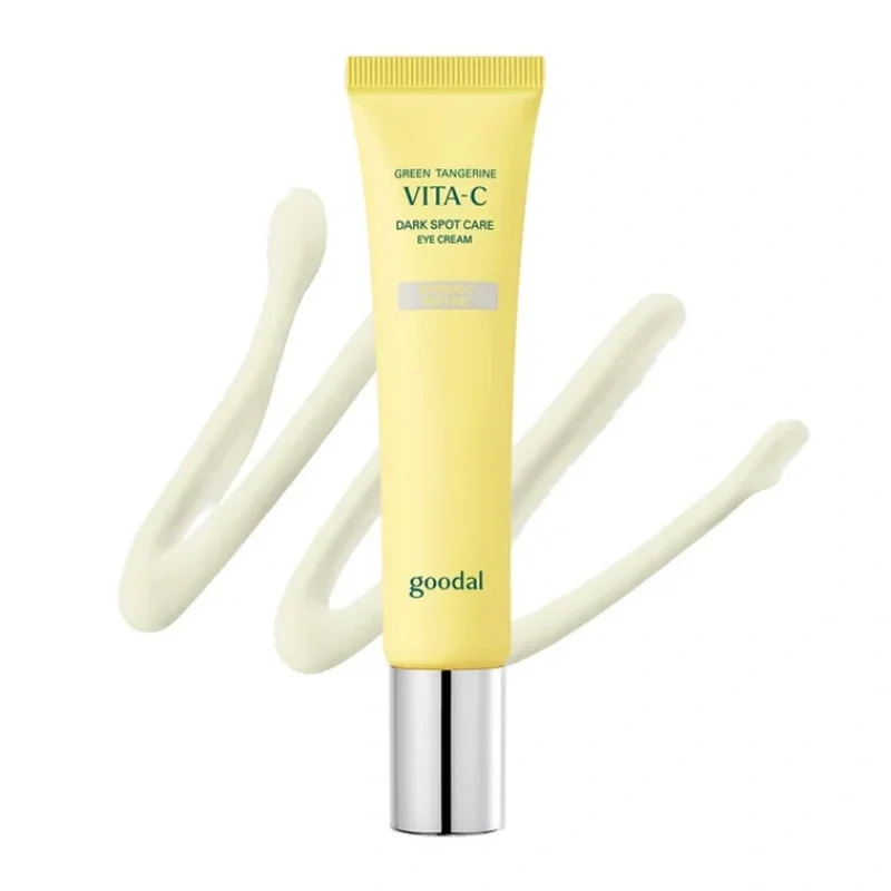 [Self-operated] GOODAL Korean Green Tangerine Vitamin C Brightening and Firming Eye Cream 30ml Brightening and Firming Essence Eye Cream, Hydrating, Fine Lines, Dark Circles