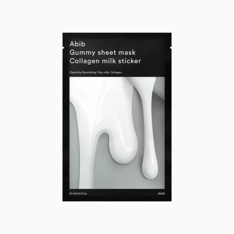 [Self-operated] Abib Korea New Version Chewing Gum Milk Mask (1 sheet) - Whitening, Moisturizing, Hydrating, Firming, Soothing