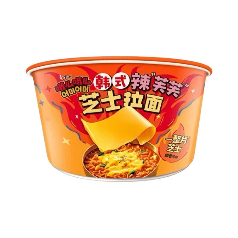 [Self-operated] Master Kong Korean Spicy Cheese Ramen Bucket 116g Instant Noodles, Late Night Snacks, Slow-cooked Broth, Fast Food Ramen