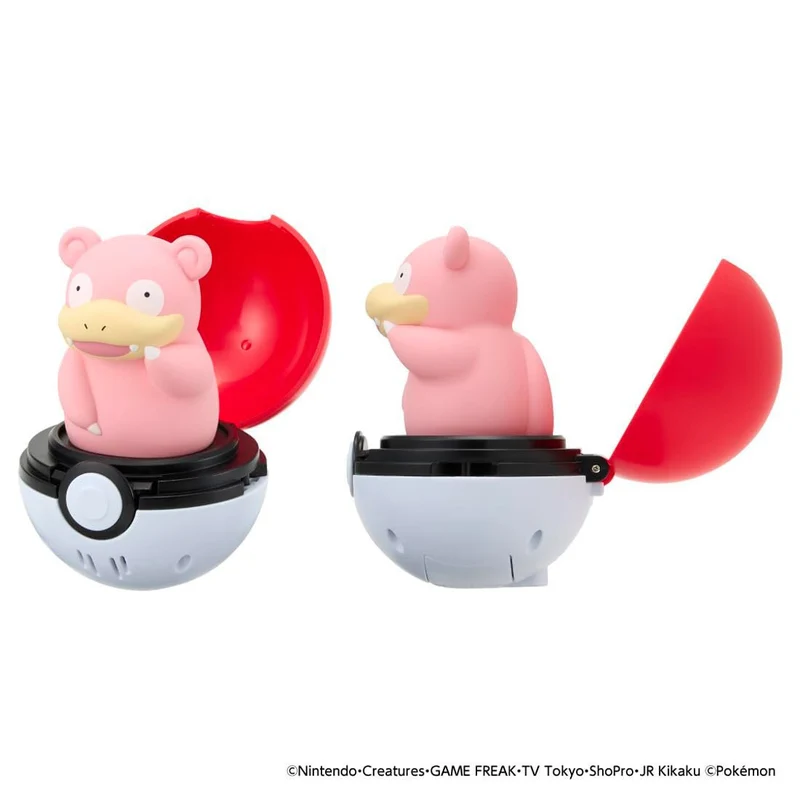 [Self-operated] TOMY Pokémon Bouncing Sound Poké Ball (Slowpoke Design), 1-pack, interactive sound and light toy, stress-relieving squishy desktop ornament, holiday gift.