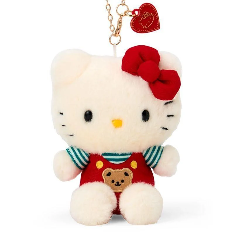 [Self-operated] Sanrio Great Star Retro Series Plush Toy Keychain Hello Kitty Bear Strap (1 piece) Car Hanger Bag Charm Keychain