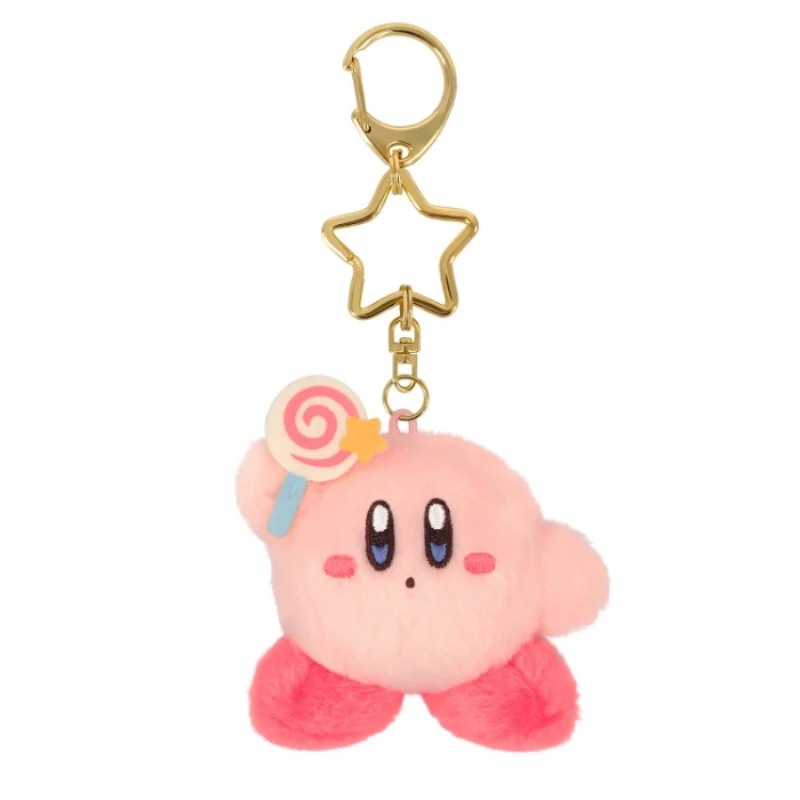 [Self-operated] Japan Kirby Plush Keychain Charm Lollipop Style (1 piece) - Doll Pendant, Car Pendant, Bag Pendant, Keychain, Gift/Souvenir