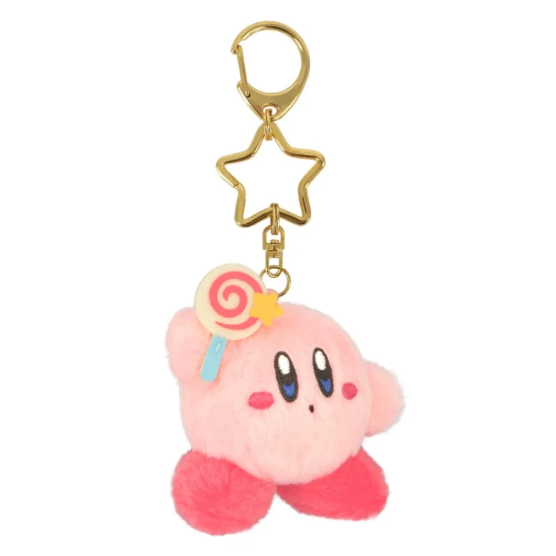 [Self-operated] Japan Kirby Plush Keychain Charm Lollipop Style (1 piece) - Doll Pendant, Car Pendant, Bag Pendant, Keychain, Gift/Souvenir