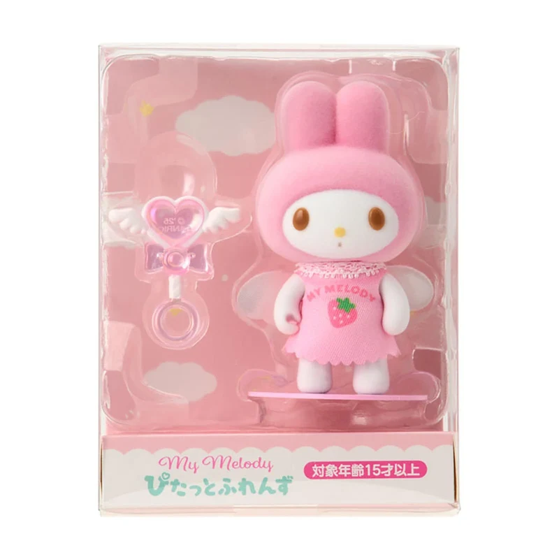 [Self-operated] Sanrio Angel Flocked Magnetic Ornament My Melody Style (1 piece) Magnetic Placement Plush Toy Girly Gift Desktop Decoration Refrigerator Magnetic Decoration