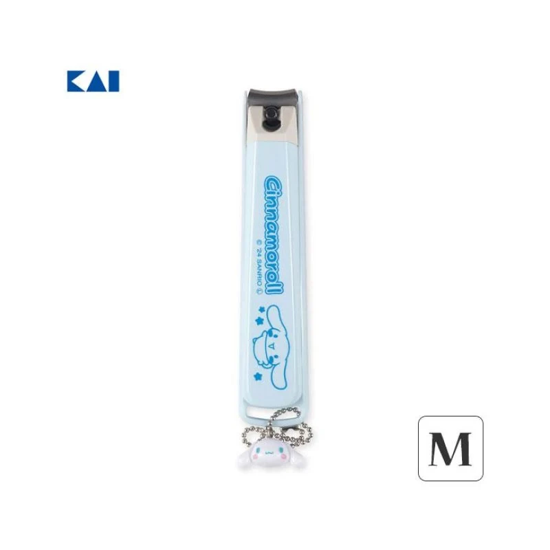 [Self-operated] Japan KAI Sanrio Nail Clippers with Pendant, Size M, Big Ear Dog Design, Splash-proof Design, Sharp and Durable Blade, Portable and Carrying Safety Protection