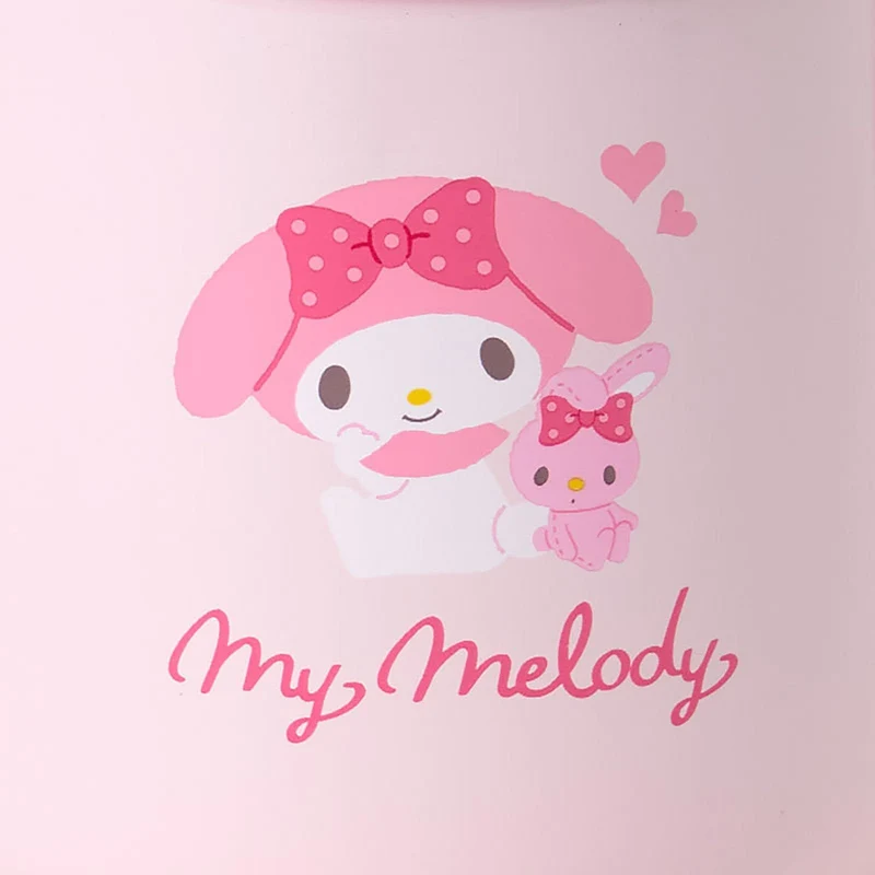 [Self-operated] Sanrio Stainless Steel Mug with Lid, My Melody Design, 360ml. Keeps hot water hot for 4-6 hours, keeps cold drinks cold for a long time, long-lasting temperature control, dustproof and spillproof, safe material, comfortable grip.