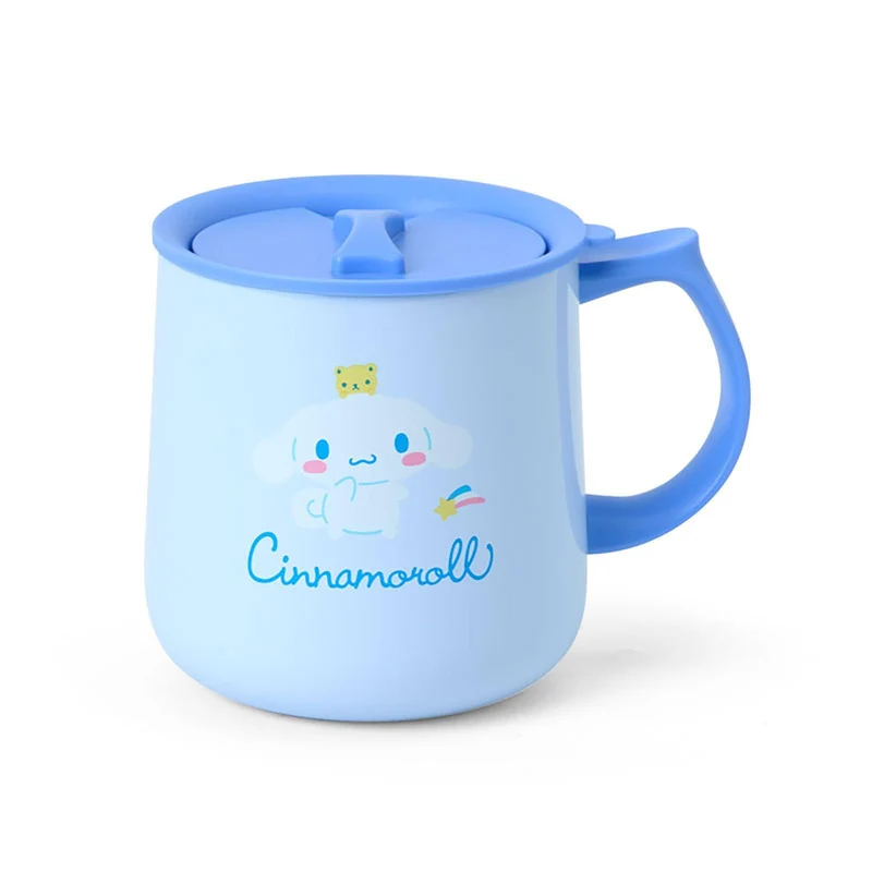[Self-operated] Sanrio Stainless Steel Mug with Lid, Big Ear Dog Design, 360ml. Keeps hot water hot for 4-6 hours, keeps cold drinks cold for a long time, long-lasting temperature control, dustproof and spillproof, safe material, comfortable grip.