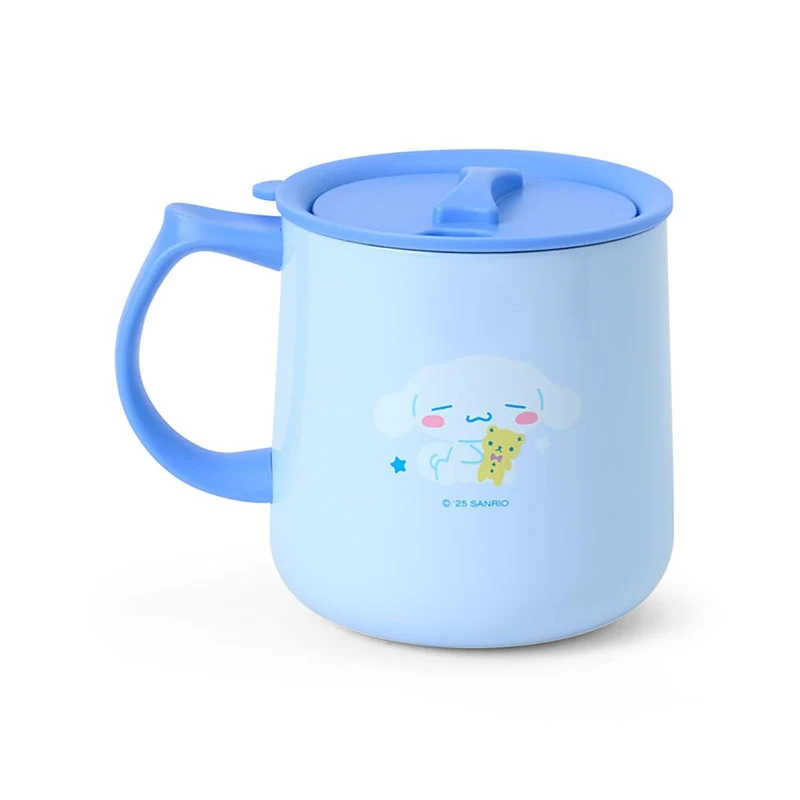 [Self-operated] Sanrio Stainless Steel Mug with Lid, Big Ear Dog Design, 360ml. Keeps hot water hot for 4-6 hours, keeps cold drinks cold for a long time, long-lasting temperature control, dustproof and spillproof, safe material, comfortable grip.