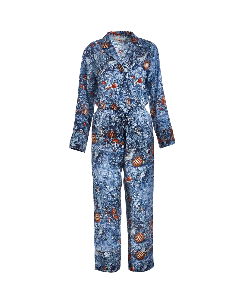 Nocturnal Garden Pyjamas Midnight Blue
