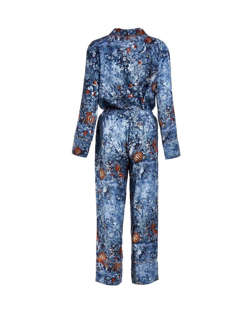 Nocturnal Garden Pyjamas Midnight Blue
