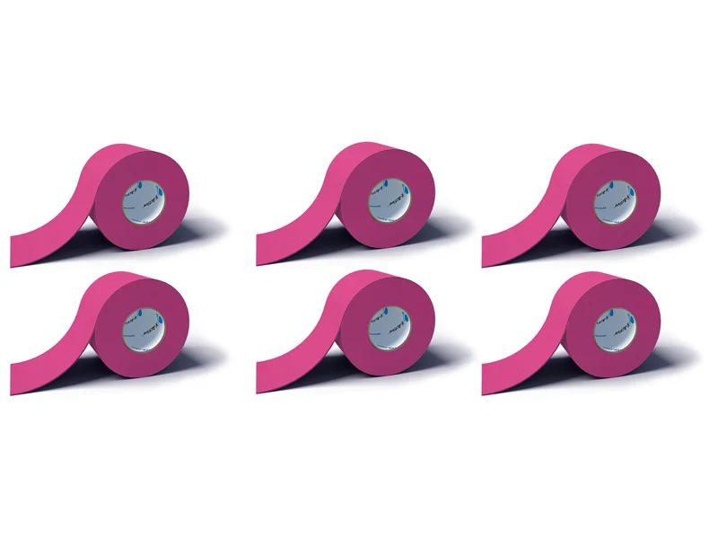 K-Active Classic Global Tape, 6-er Box, pink, 50 mm x 5 m