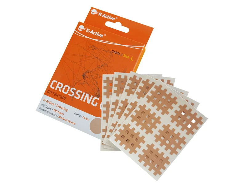 K-Active Crossing Gittertape, beige, Grösse L, 2.8 x 3.6 cm, 120 Stück