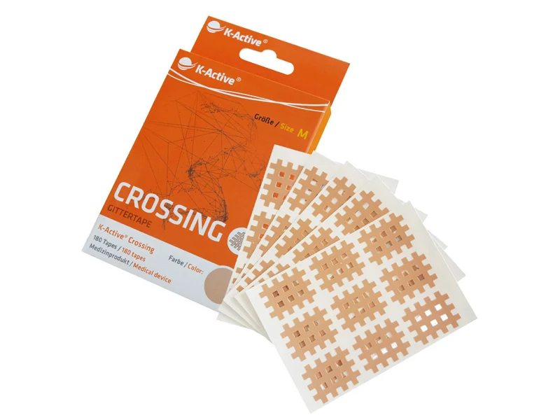 K-Active Crossing Gittertape, beige, Grösse M, 2 x 3 cm, 180 Stück